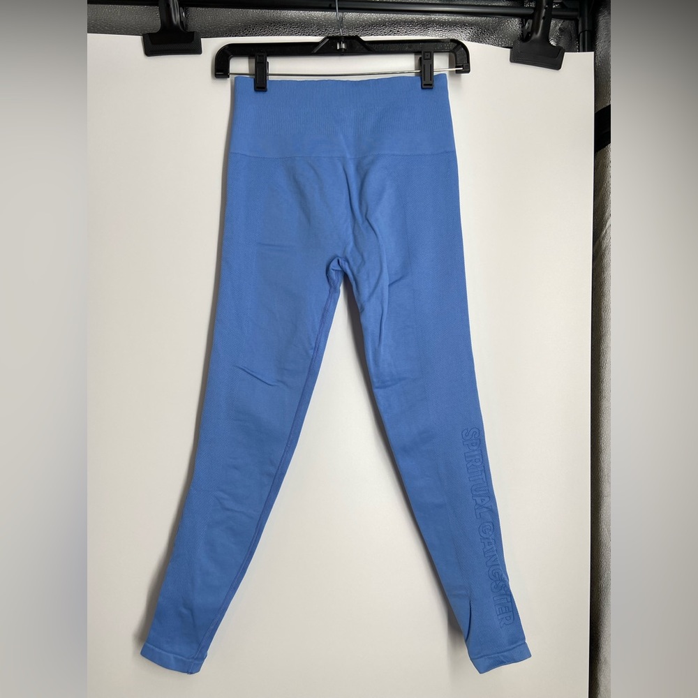 Spiritual Gangster, periwinkle Blue, Leggings, size‎ M / L